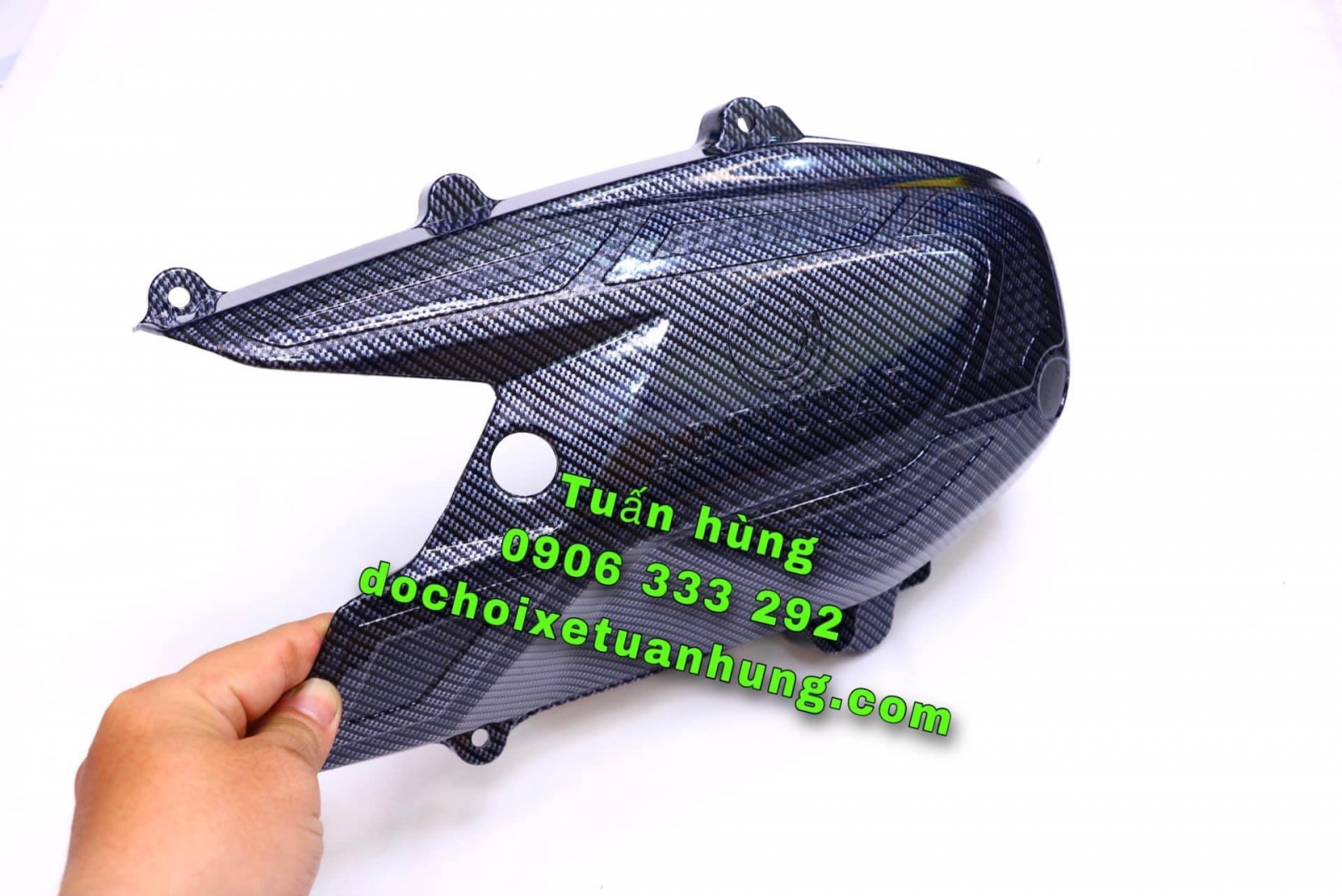 Ốp lốc máy Vario160 Carbon Ốp lốc máy sau Vario160 Carbon